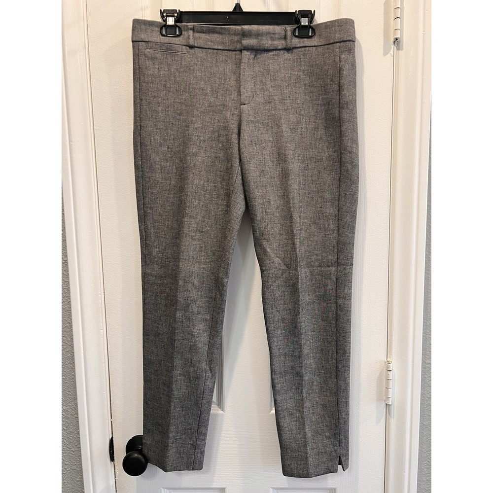 Banana Republic Sloan Pants Womens Size 8 Gray Ankle Slim Crop Stretch Trousers